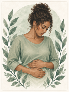 acupuntura para inchaço abdominal